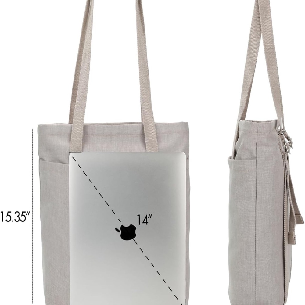 Convertible tote bag. Beige Color.